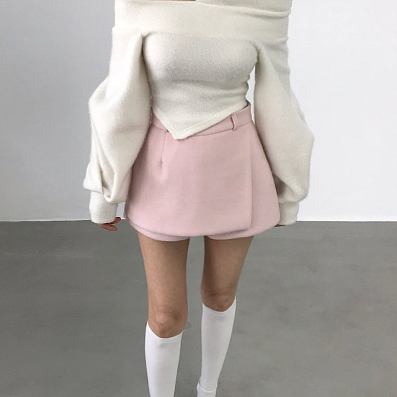 Twomoon - Korean Women Fashion - #momslook - December Wool Flap Pants - 6