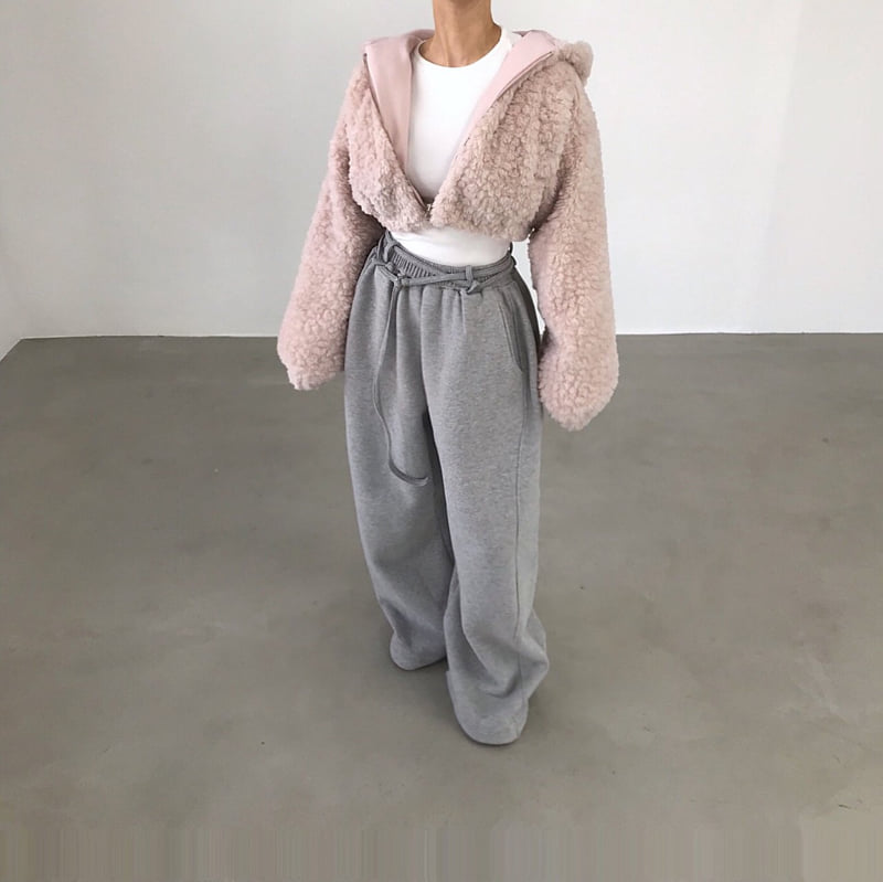Twomoon - Korean Women Fashion - #momslook - Bichon Hood Jumper - 2