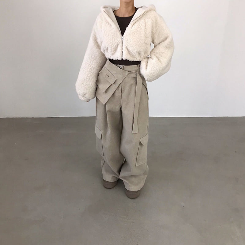 Twomoon - Korean Women Fashion - #momslook - Bichon Hood Jumper - 6