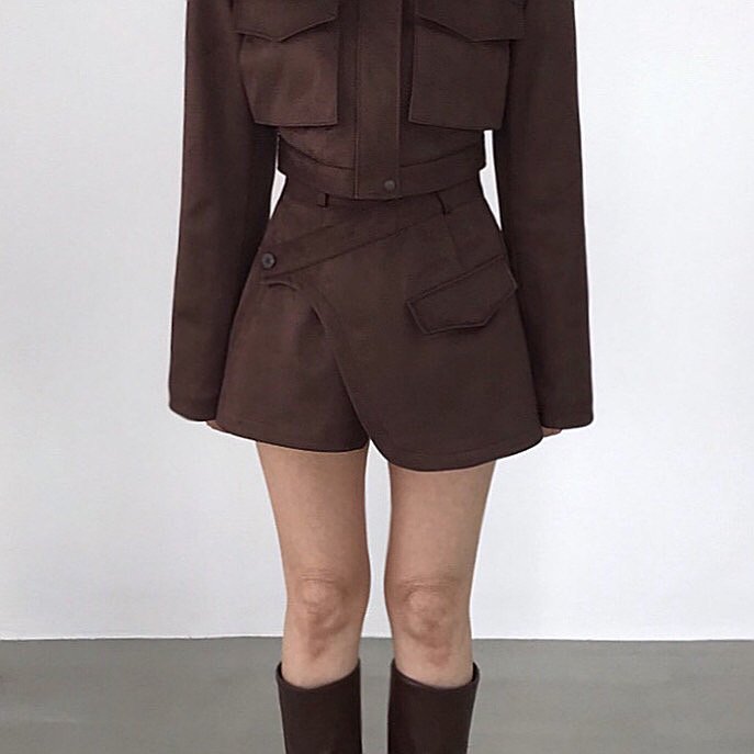 Twomoon - Korean Women Fashion - #restrostyle - Mamas Suede Shorts - 5