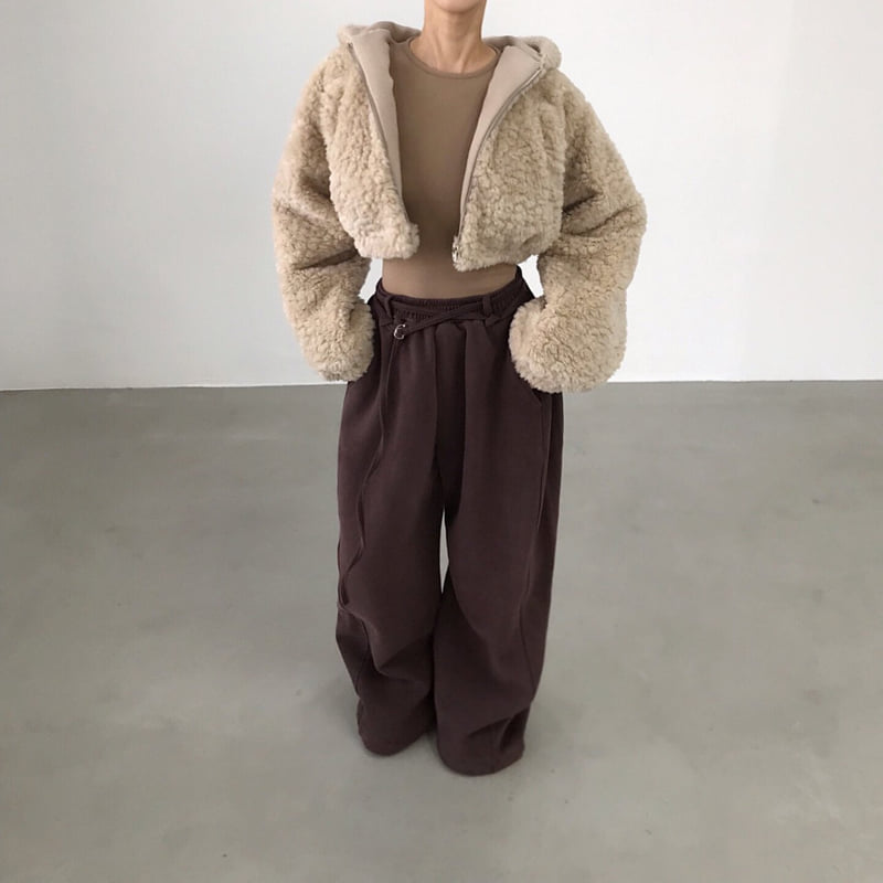 Twomoon - Korean Women Fashion - #restrostyle - Bichon Hood Jumper - 11