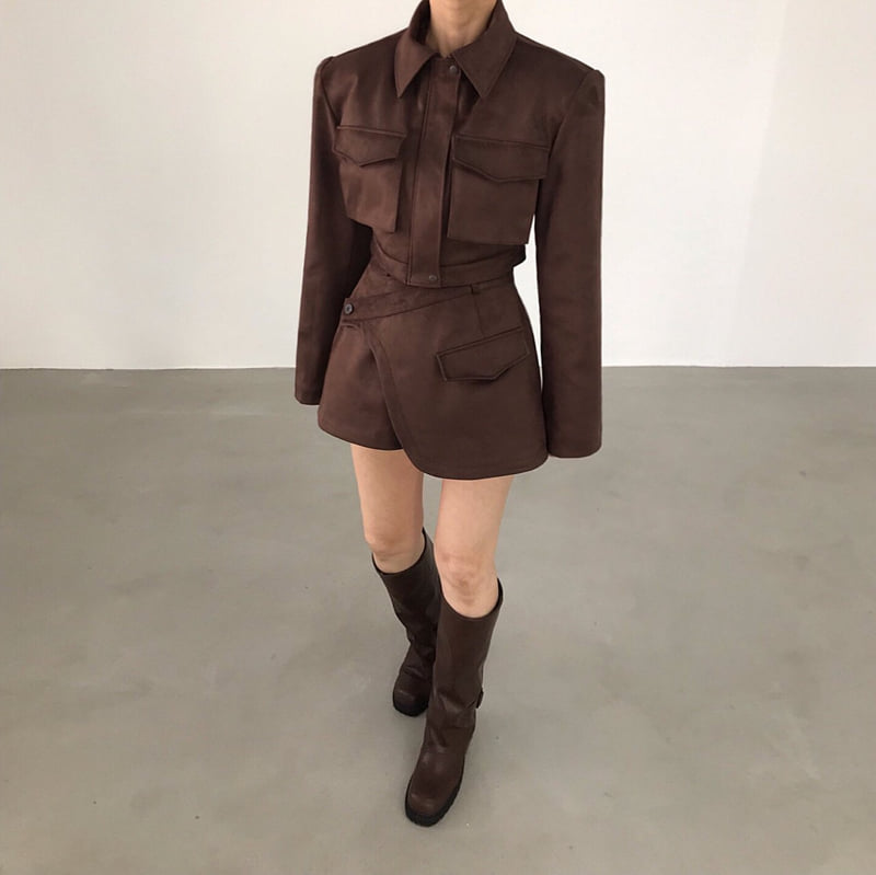 Twomoon - Korean Women Fashion - #romanticstyle - Mamas Suede Jacket - 5