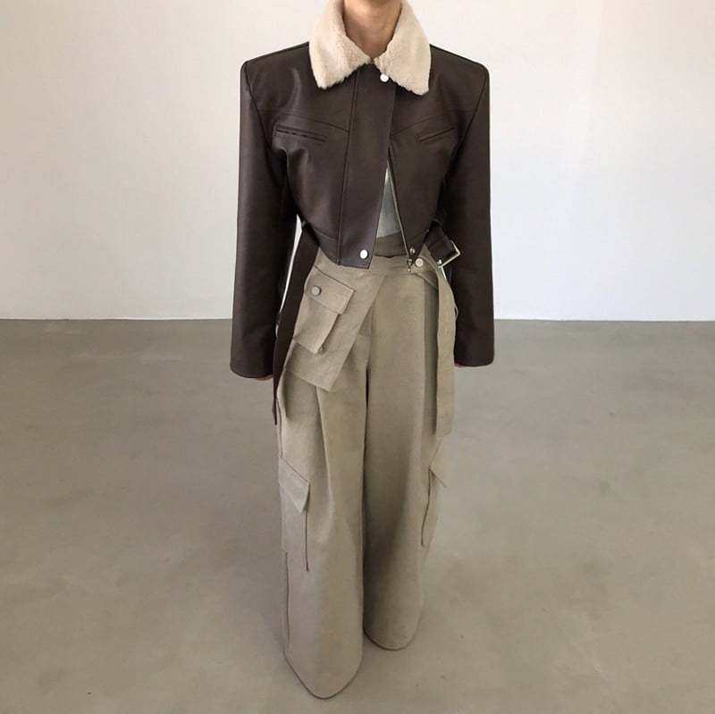 Twomoon - Korean Women Fashion - #romanticstyle - Punisher Crop Jacket