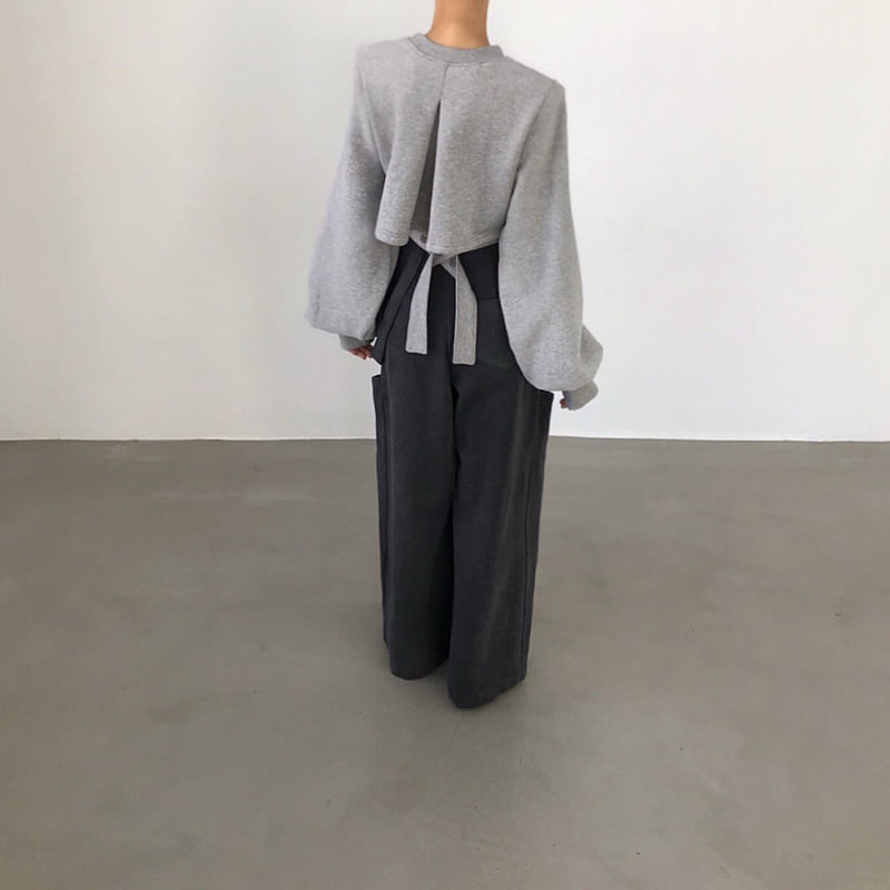 Twomoon - Korean Women Fashion - #thatsdarling - Warmer Belted Sweatshirt - 9
