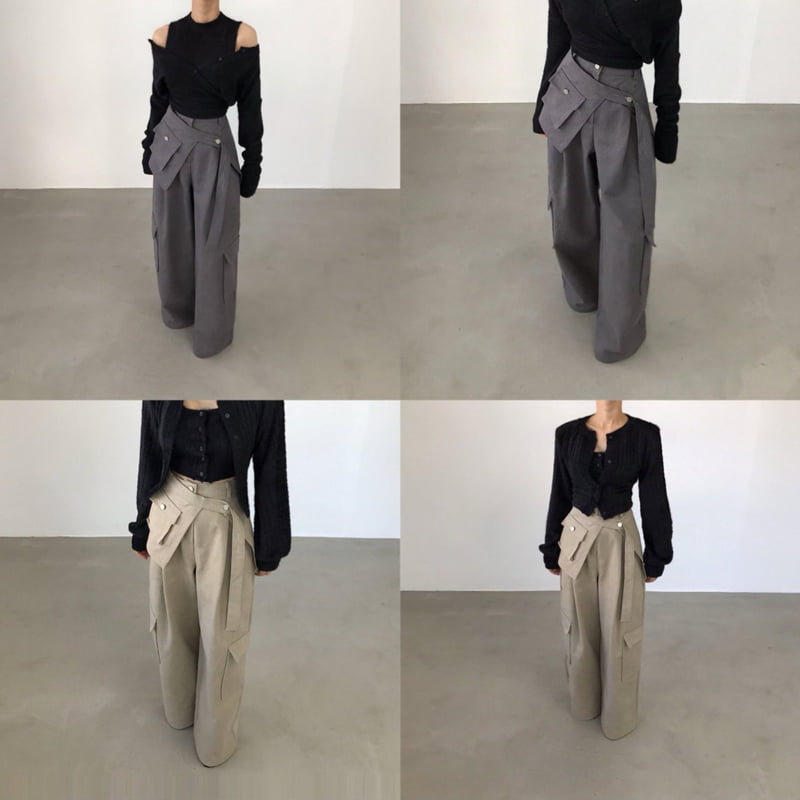 Twomoon - Korean Women Fashion - #thatsdarling - Hamong Wide Wrap Pants