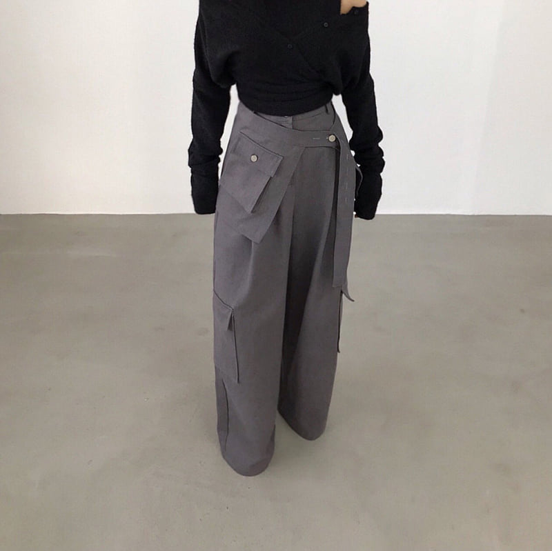 Twomoon - Korean Women Fashion - #thelittlethings - Hamong Wide Wrap Pants - 2