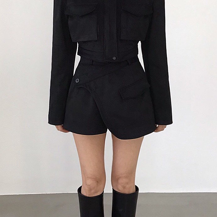 Twomoon - Korean Women Fashion - #vintageinspired - Mamas Suede Shorts - 2