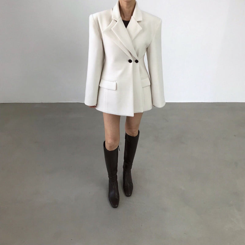 Twomoon - Korean Women Fashion - #vintageinspired - December Wool Flap Jacket - 10