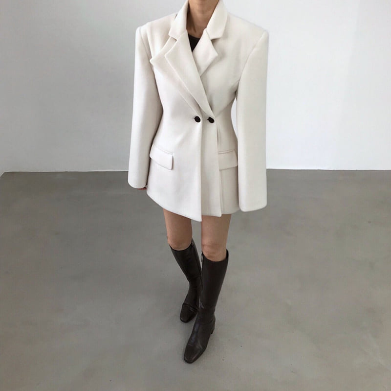 Twomoon - Korean Women Fashion - #vintagekidsstyle - December Wool Flap Jacket - 11