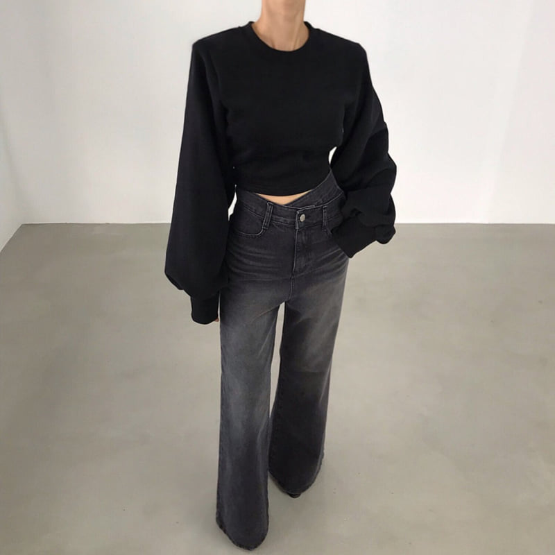 Twomoon - Korean Women Fashion - #womensfashion - Warmer Belted Sweatshirt - 12