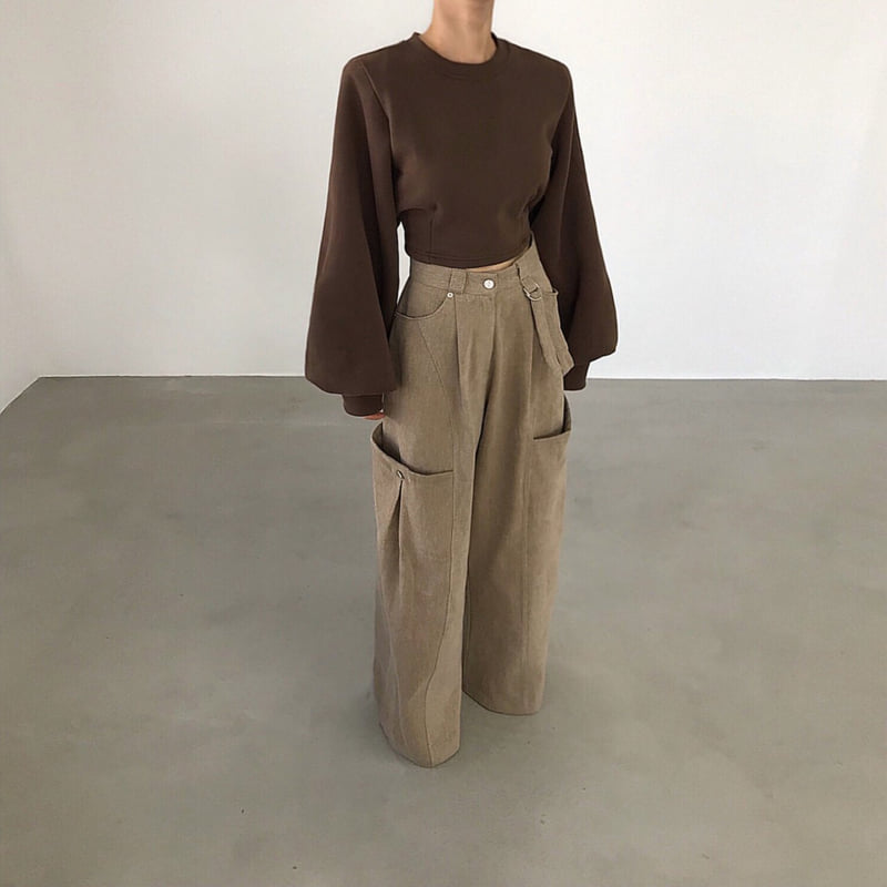 Twomoon - Korean Women Fashion - #womensfashion - Warmer Belted Sweatshirt - 2
