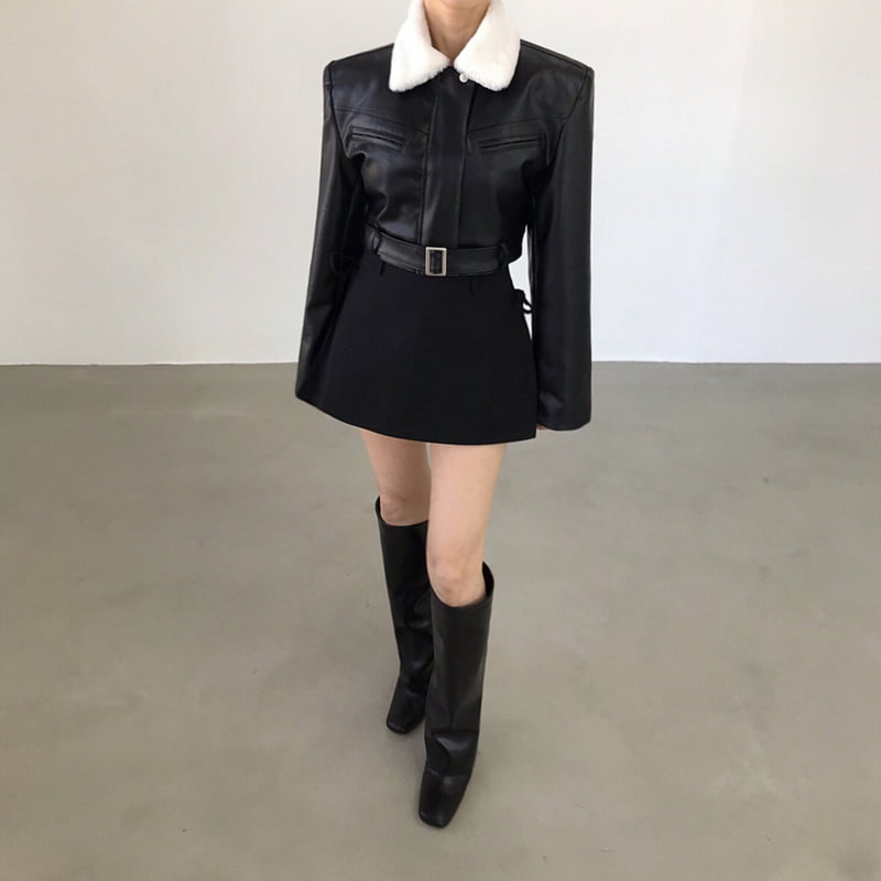 Twomoon - Korean Women Fashion - #womensfashion - Punisher Crop Jacket - 8