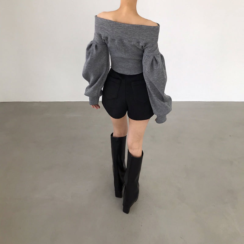 Twomoon - Korean Women Fashion - #womensfashion - Carina Shoulder Top - 2