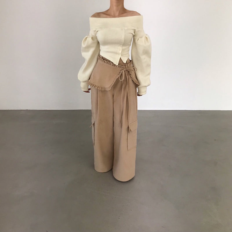 Twomoon - Korean Women Fashion - #womensfashion - Carina Shoulder Top - 6