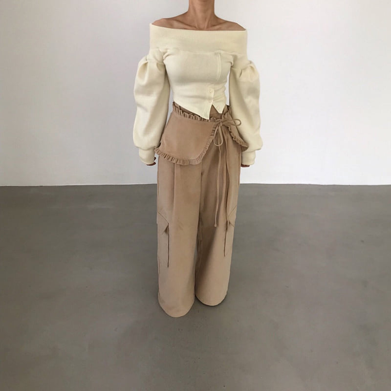 Twomoon - Korean Women Fashion - #womensfashion - Carina Shoulder Top - 8