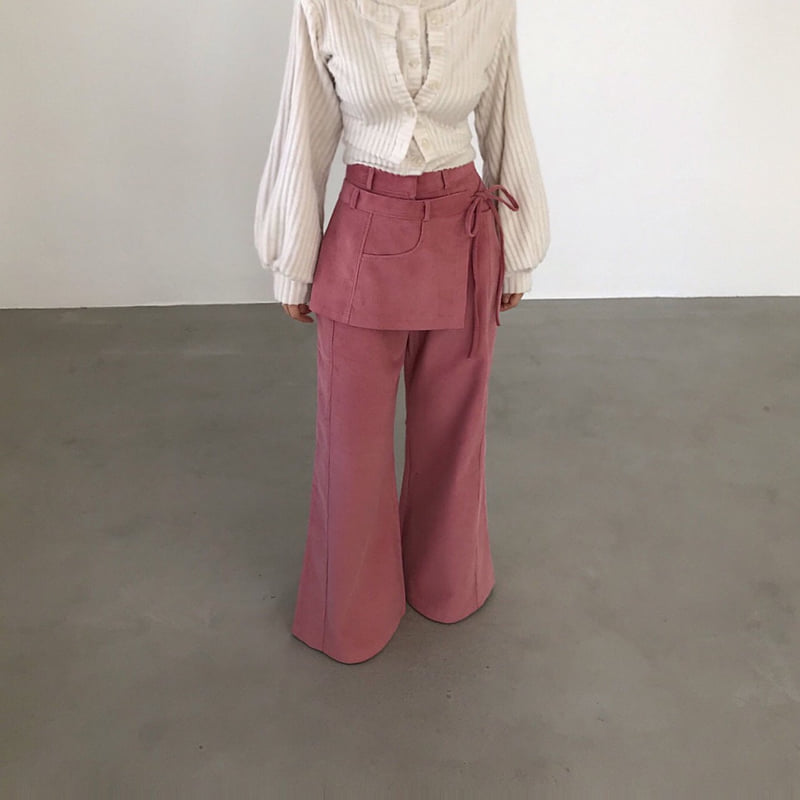 Twomoon - Korean Women Fashion - #womensfashion - Corduroy One-Flap Pants - 6