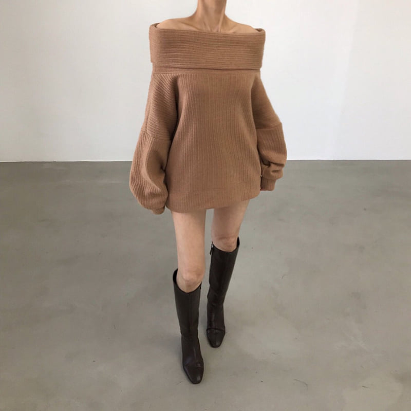 Twomoon - Korean Women Fashion - #womensfashion - Turtle Wide Knit - 9