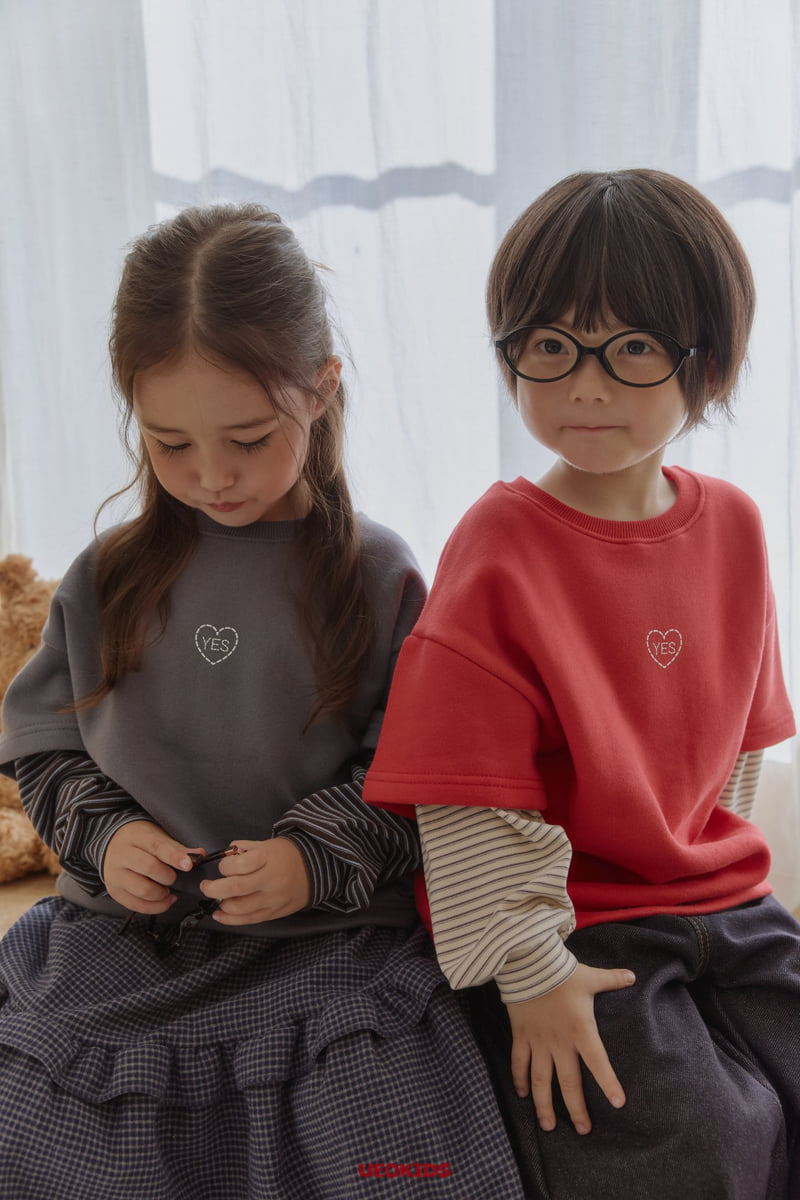 U Eo - Korean Children Fashion - #Kfashion4kids - Yes Layered Boxy Tee - 5