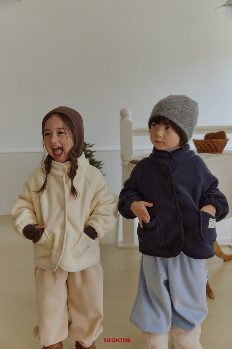 U Eo - Korean Children Fashion - #Kfashion4kids - Pompom Fleece Jacket - 8