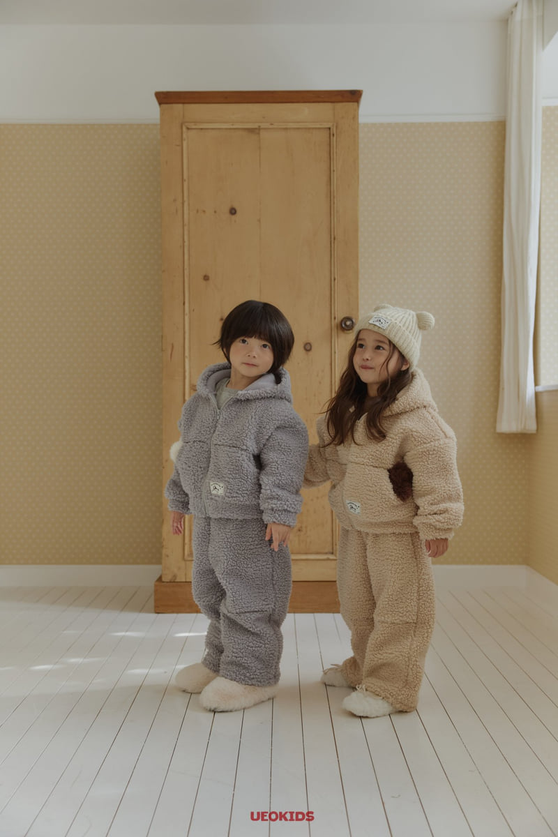 U Eo - Korean Children Fashion - #Kfashion4kids - Cold Fleece Hood Zip-up - 6