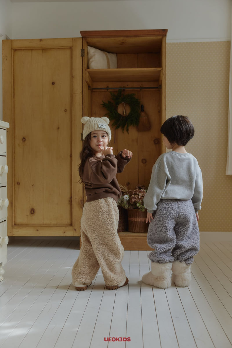 U Eo - Korean Children Fashion - #Kfashion4kids - Piping Fleece Pants - 5
