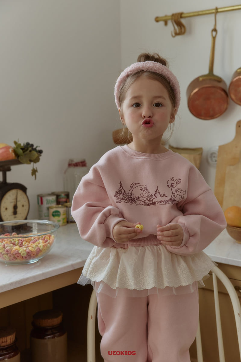 U Eo - Korean Children Fashion - #kidzfashiontrend - Hug Me Lace Jogger Pants - 4