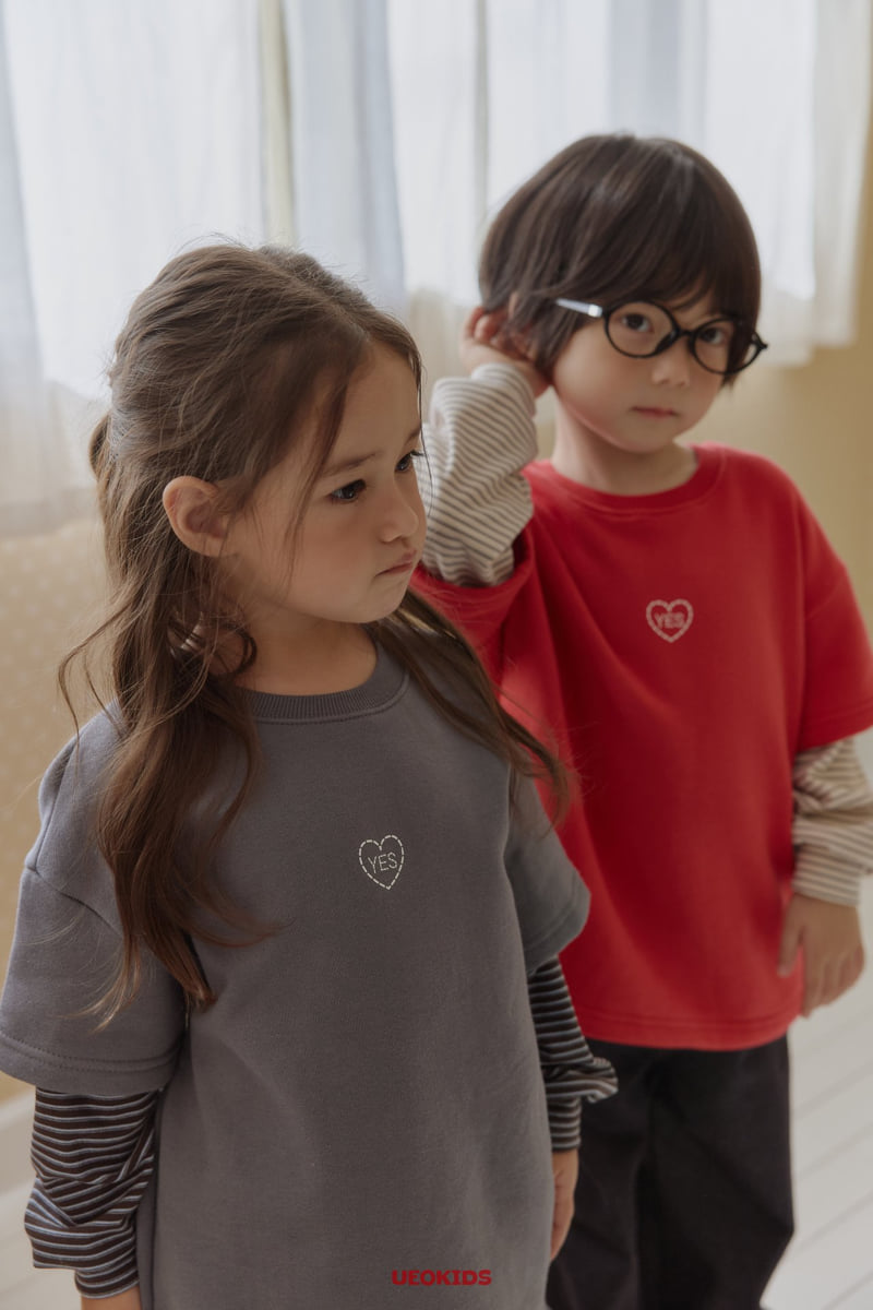 U Eo - Korean Children Fashion - #childofig - Yes Layered Boxy Tee - 11