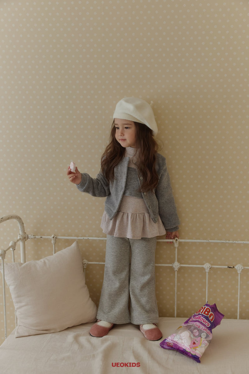 U Eo - Korean Children Fashion - #prettylittlegirls - Mochi Minky Bootcut Pants - 4