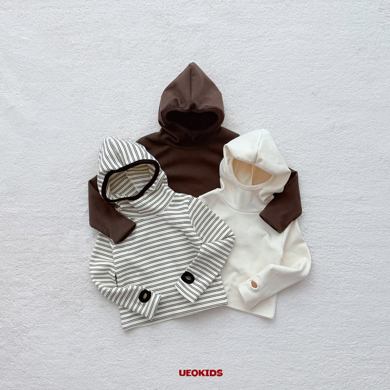 U Eo - Korean Children Fashion - #childofig - Clava Hood Turtleneck Tee