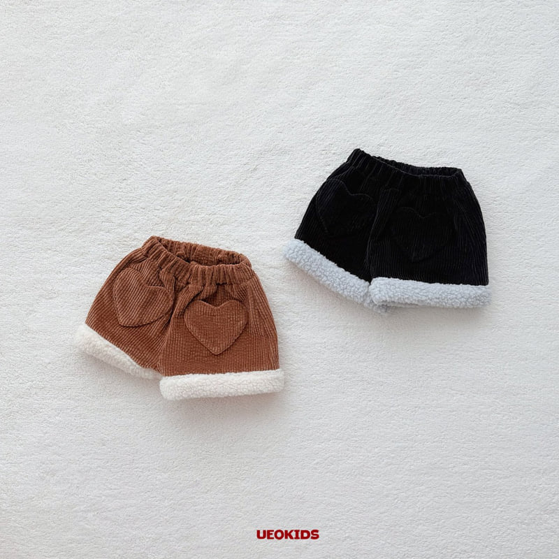 U Eo - Korean Children Fashion - #childofig - Corduroy Heart Shorts