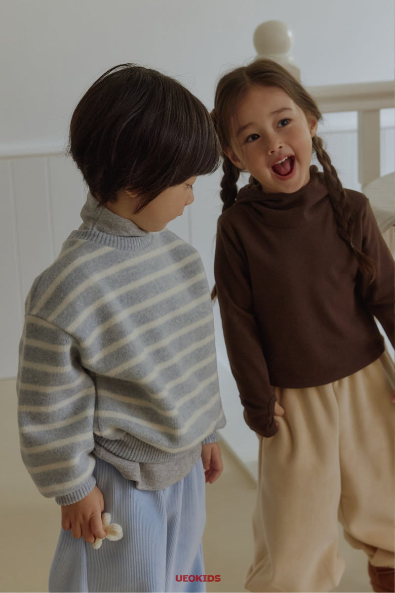 U Eo - Korean Children Fashion - #childofig - Alps Stripe Knit - 11