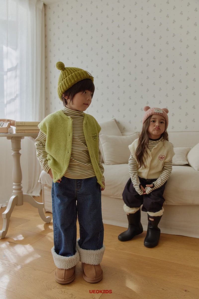 U Eo - Korean Children Fashion - #childofig - Jelly Roll Up Denim Pants - 10