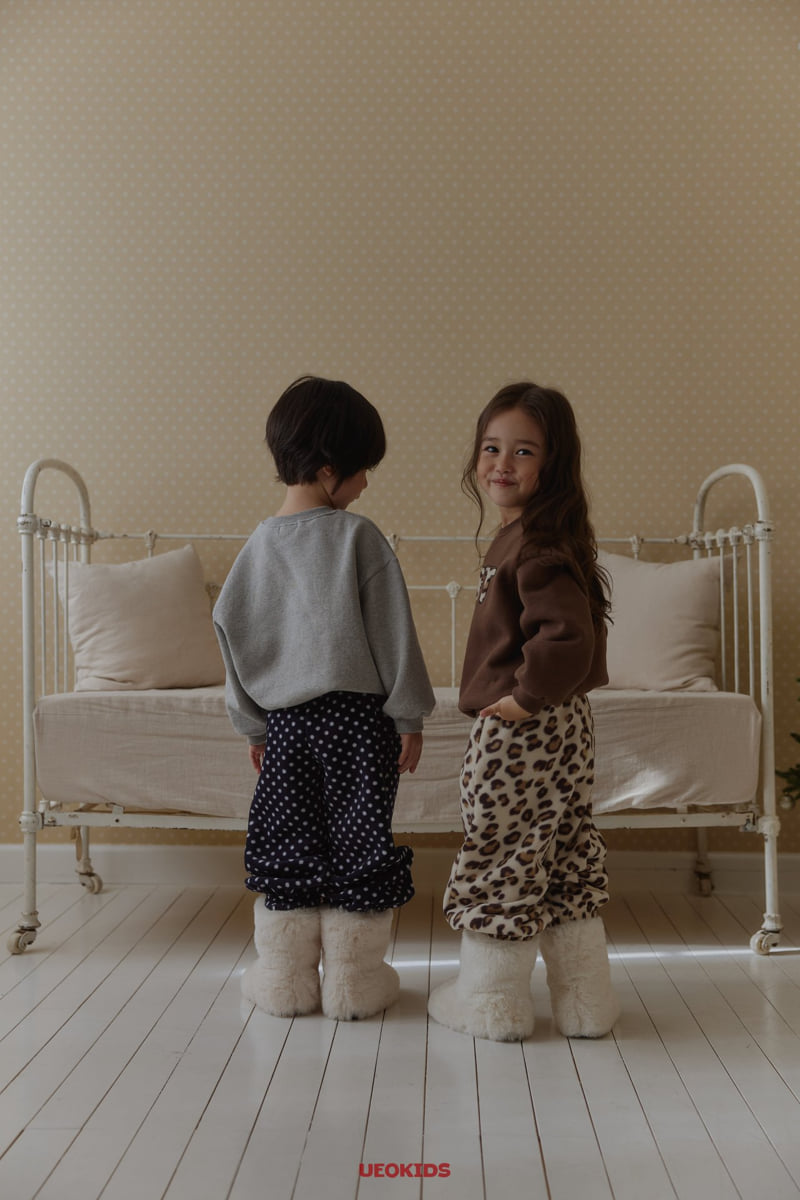 U Eo - Korean Children Fashion - #childrensboutique - Fluffy Jogger Pants - 7