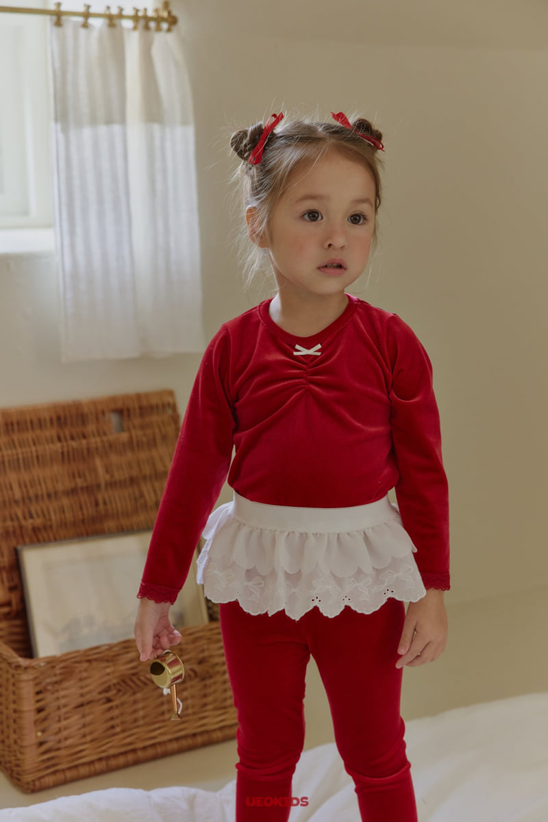 U Eo - Korean Children Fashion - #childrensboutique - Ribbon Layered Skirt - 3