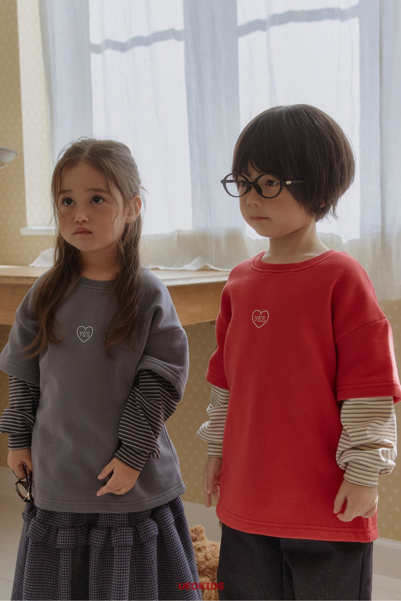U Eo - Korean Children Fashion - #childrensboutique - Yes Layered Boxy Tee - 12