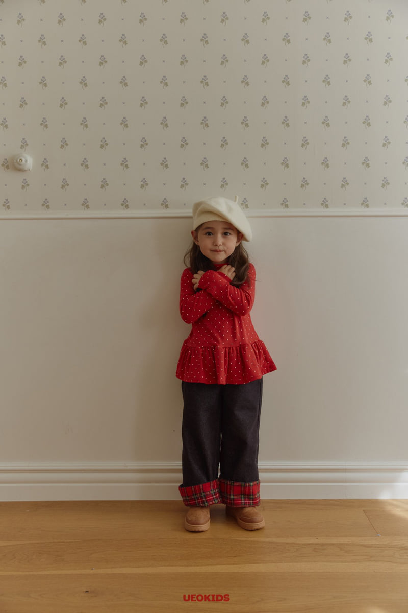 U Eo - Korean Children Fashion - #designkidswear - Jelly Roll Up Denim Pants - 12