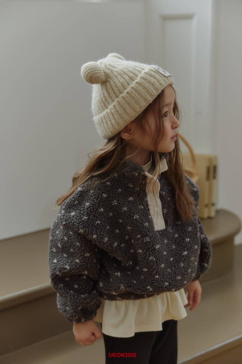 U Eo - Korean Children Fashion - #kidsshorts - Fleece Heart Anorak - 9