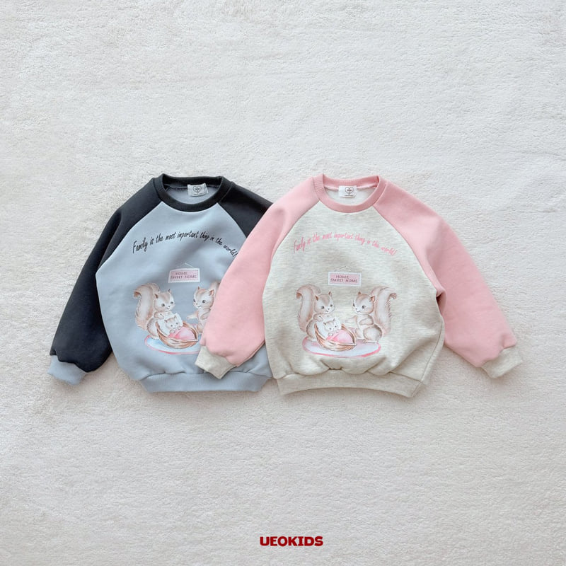 U Eo - Korean Children Fashion - #kidsshorts - Squirrel Raglan Sweatshirt
