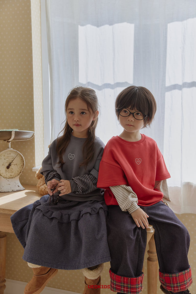 U Eo - Korean Children Fashion - #kidsstore - Yes Layered Boxy Tee - 3