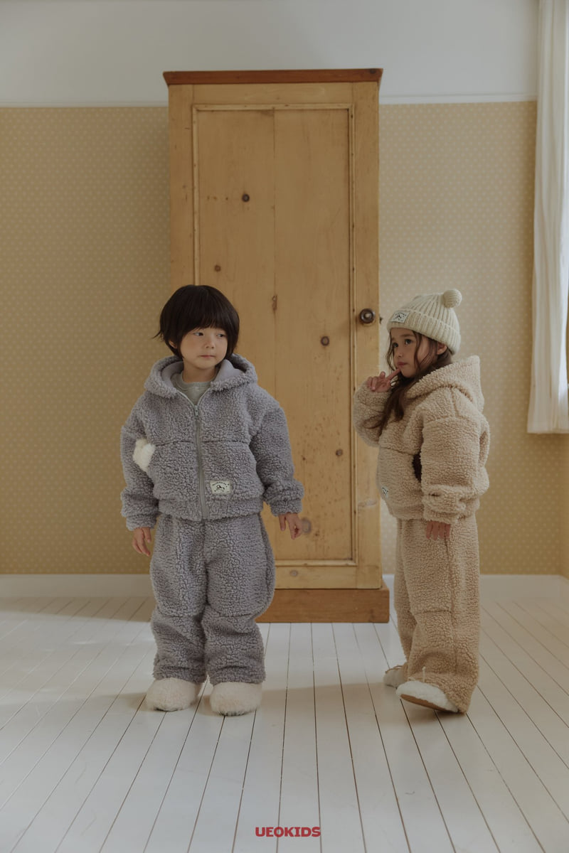 U Eo - Korean Children Fashion - #kidzfashiontrend - Cold Fleece Hood Zip-up - 5