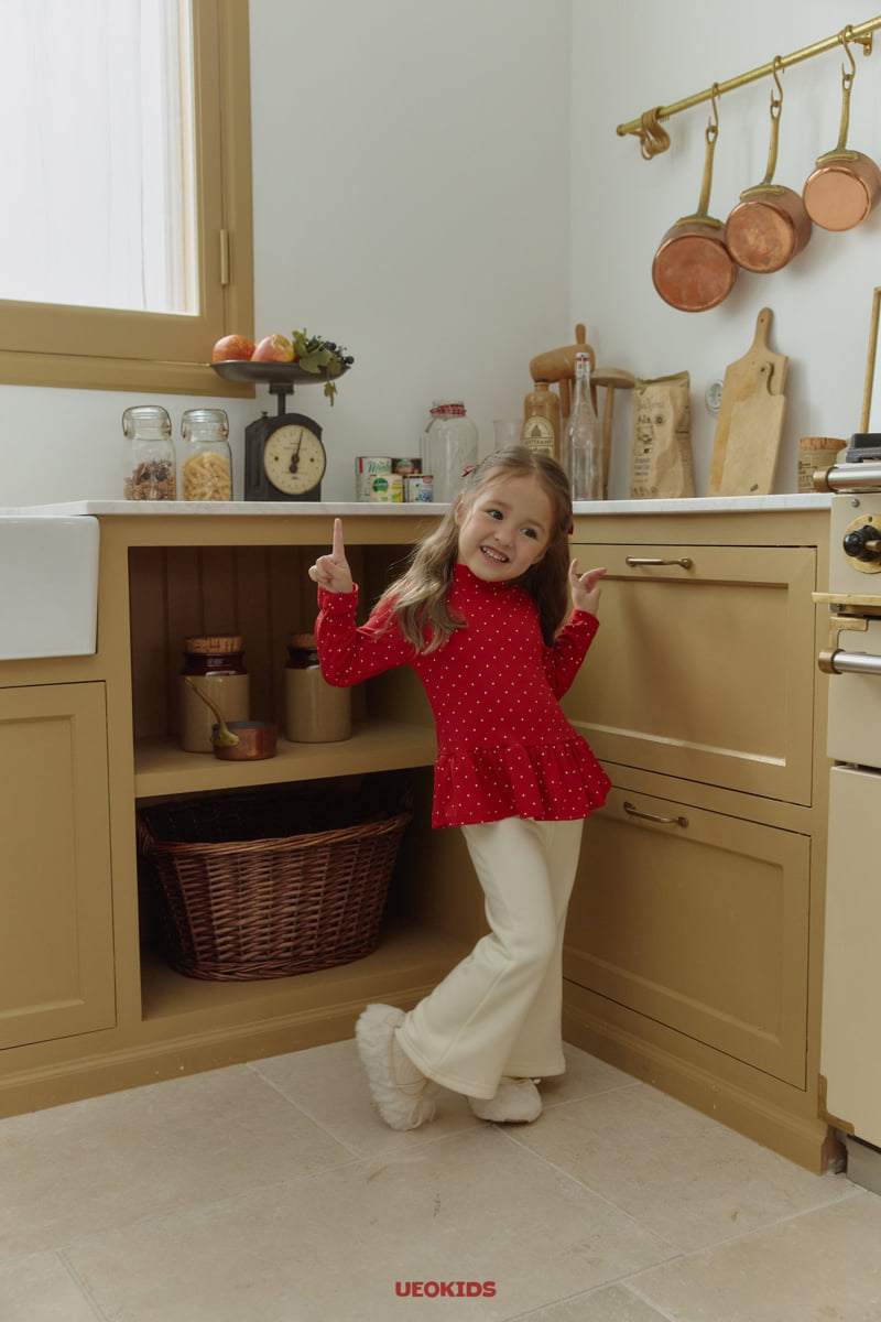 U Eo - Korean Children Fashion - #littlefashionista - Opening Frill Turtleneck Tee - 8