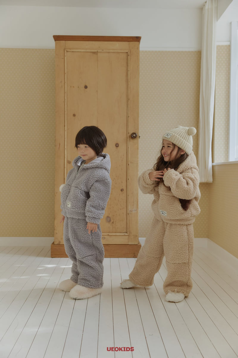 U Eo - Korean Children Fashion - #littlefashionista - Cold Fleece Hood Zip-up - 7