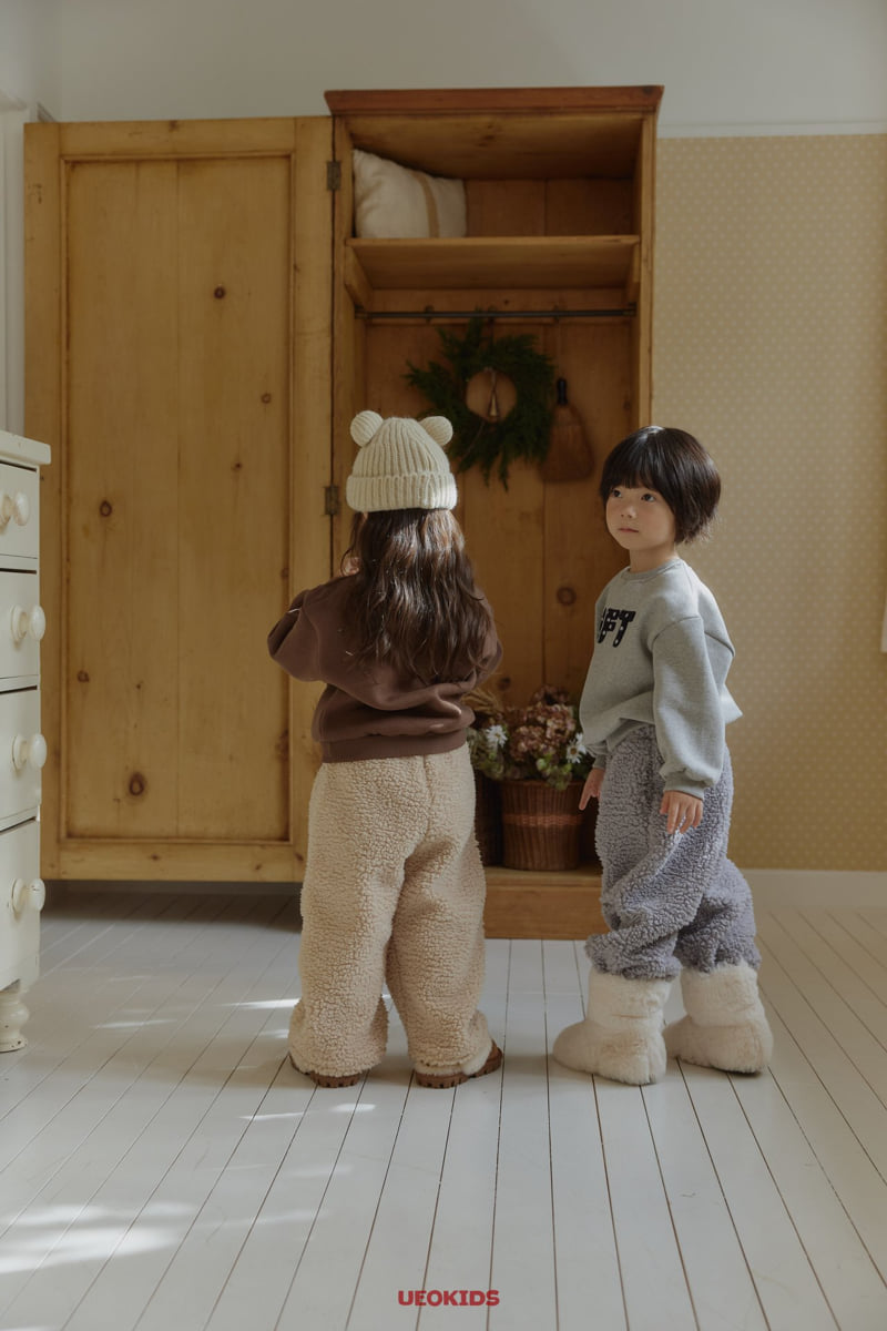 U Eo - Korean Children Fashion - #littlefashionista - Piping Fleece Pants - 6