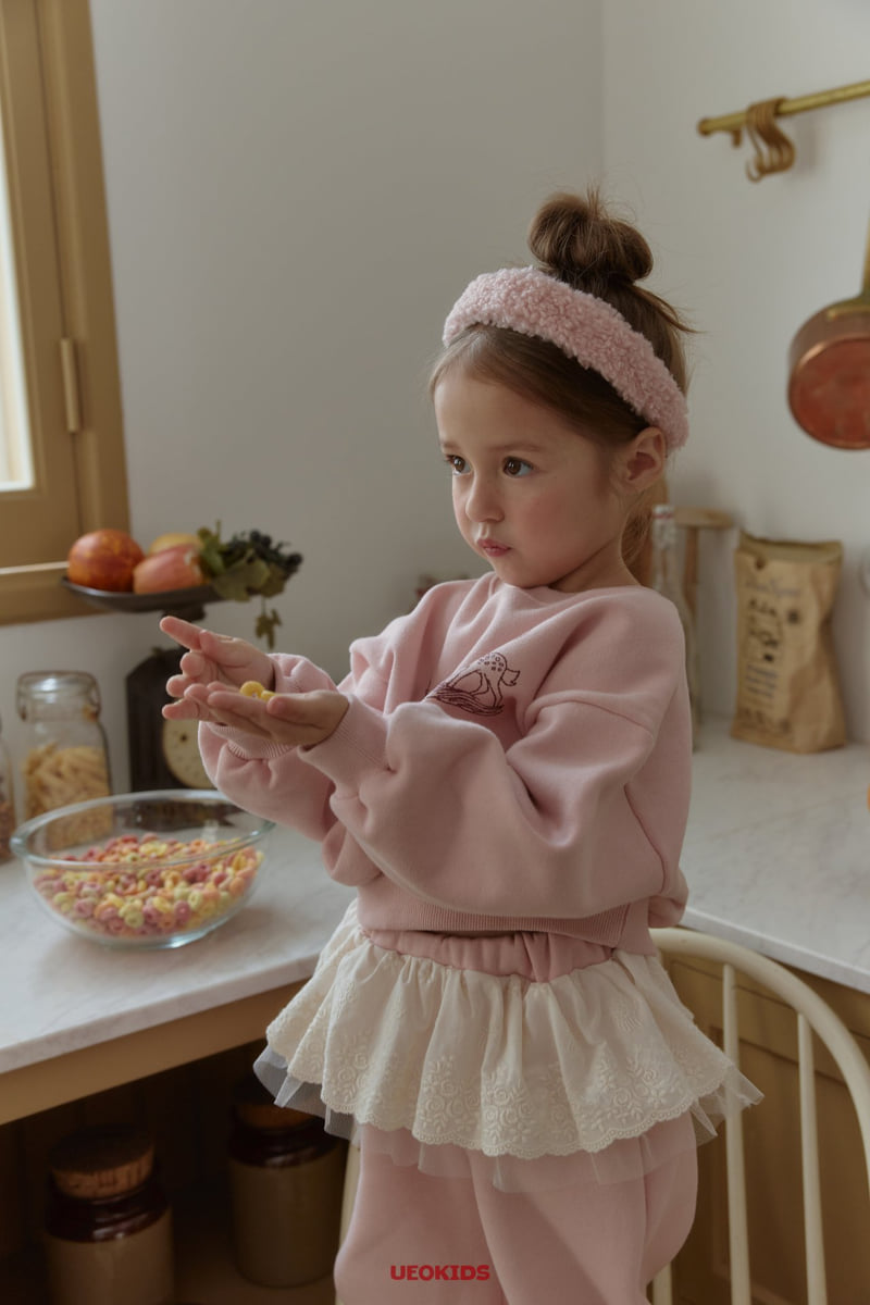 U Eo - Korean Children Fashion - #littlefashionista - Hug Me Lace Jogger Pants - 5