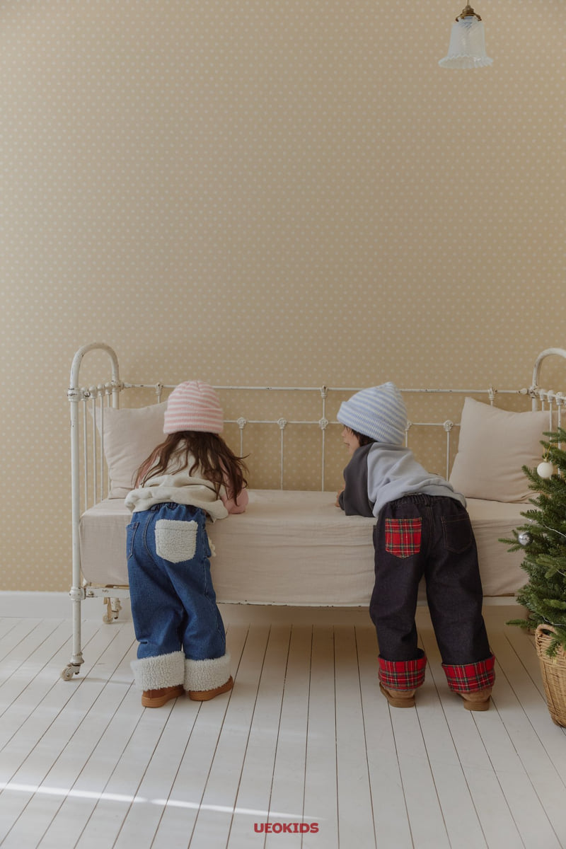 U Eo - Korean Children Fashion - #littlefashionista - Jelly Roll Up Denim Pants - 3