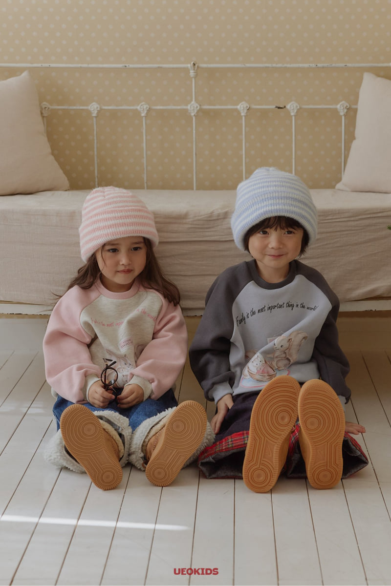 U Eo - Korean Children Fashion - #magicofchildhood - Squirrel Raglan Sweatshirt - 6