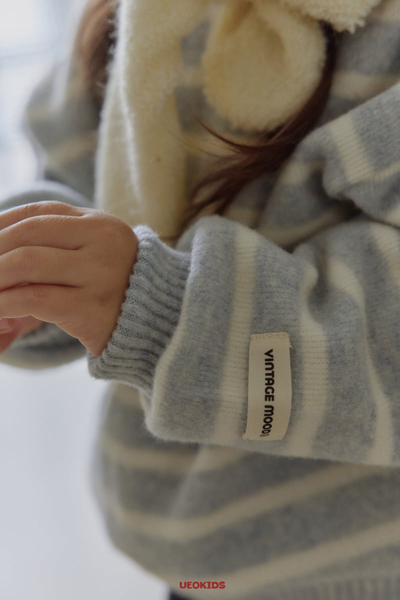U Eo - Korean Children Fashion - #magicofchildhood - Alps Stripe Knit - 5