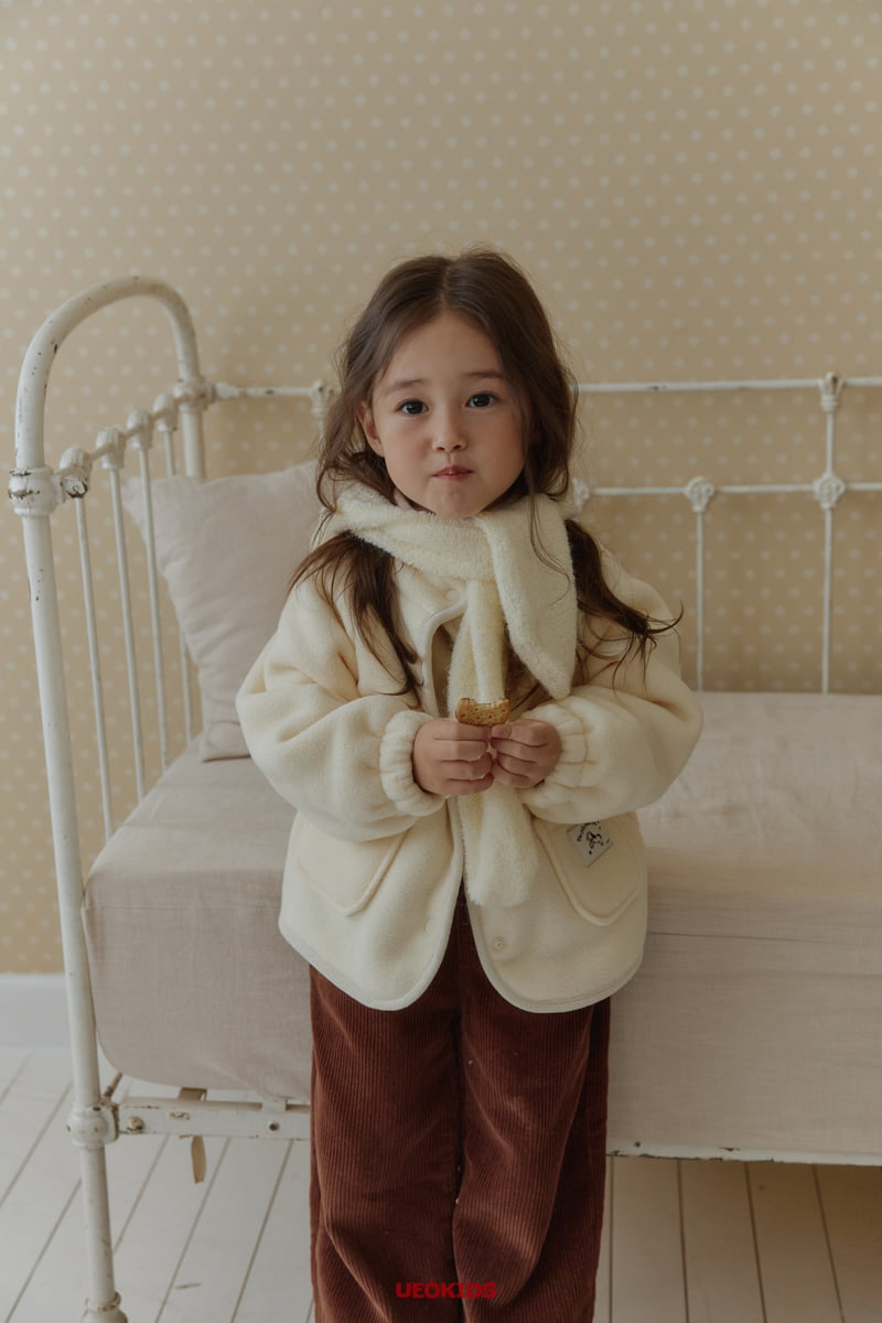 U Eo - Korean Children Fashion - #minifashionista - Pompom Fleece Jacket - 11