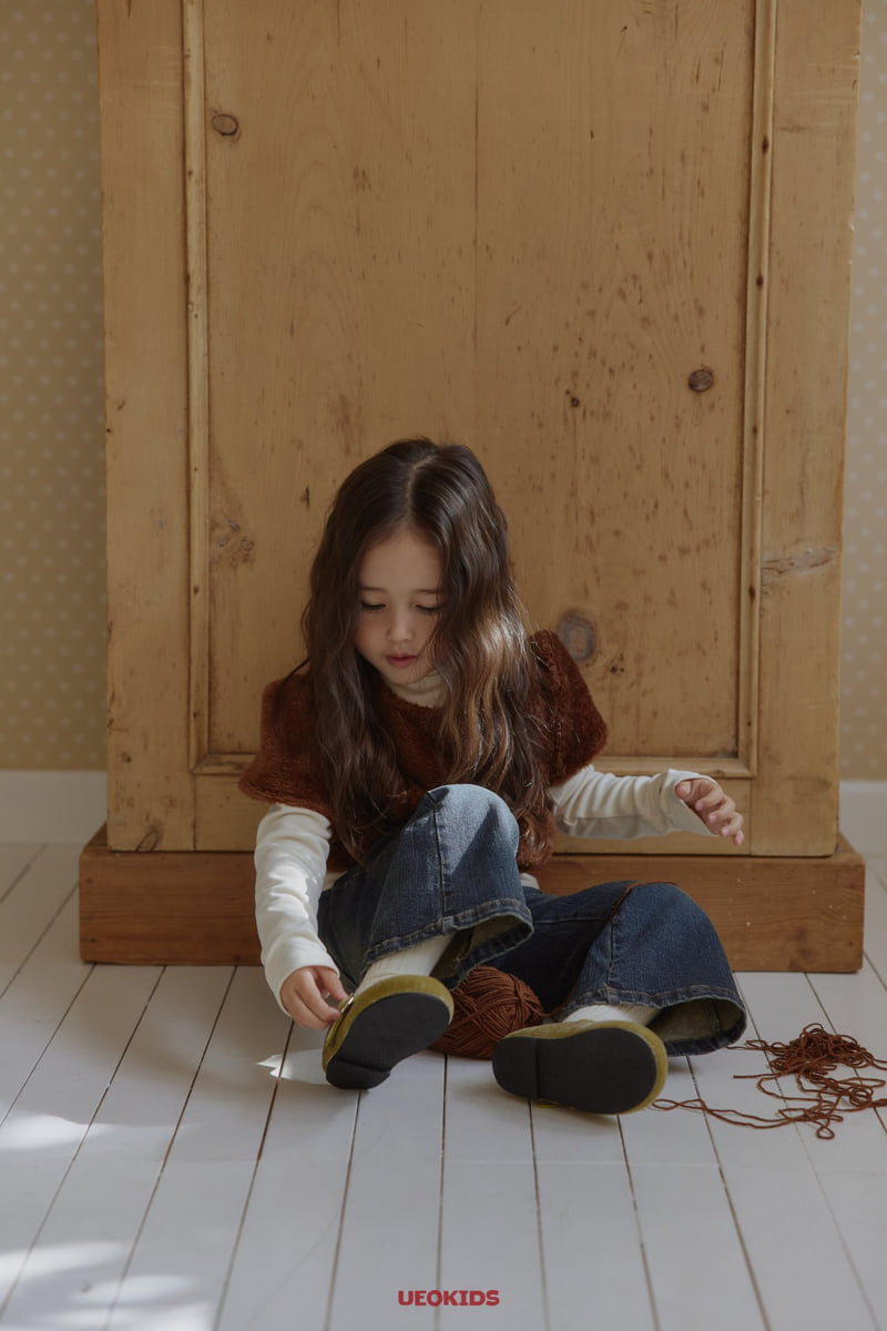U Eo - Korean Children Fashion - #prettylittlegirls - Love Pocket Denim Bootcut Pants - 12