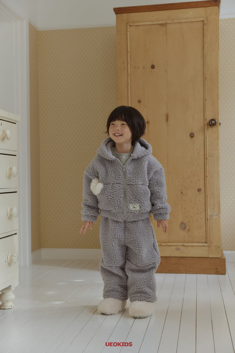 U Eo - Korean Children Fashion - #prettylittlegirls - Cold Fleece Hood Zip-up - 10